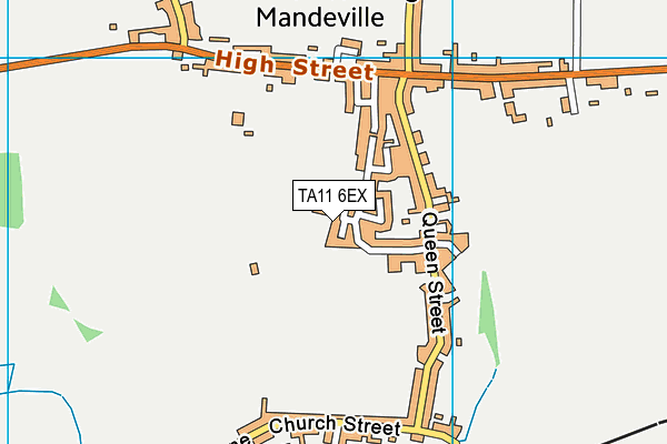 TA11 6EX map - OS VectorMap District (Ordnance Survey)