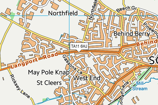 TA11 6HJ map - OS VectorMap District (Ordnance Survey)