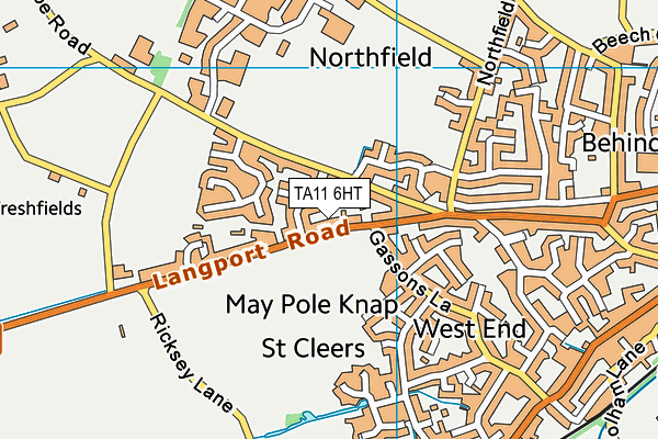 TA11 6HT map - OS VectorMap District (Ordnance Survey)