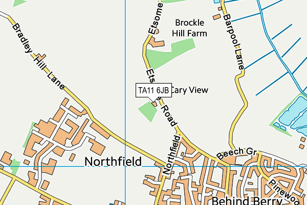 TA11 6JB map - OS VectorMap District (Ordnance Survey)