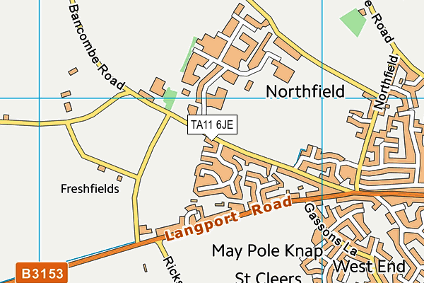 TA11 6JE map - OS VectorMap District (Ordnance Survey)