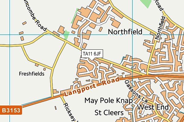 TA11 6JF map - OS VectorMap District (Ordnance Survey)