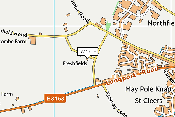 TA11 6JH map - OS VectorMap District (Ordnance Survey)