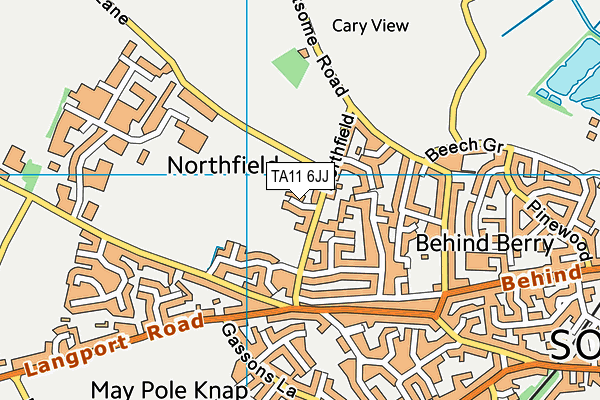 TA11 6JJ map - OS VectorMap District (Ordnance Survey)