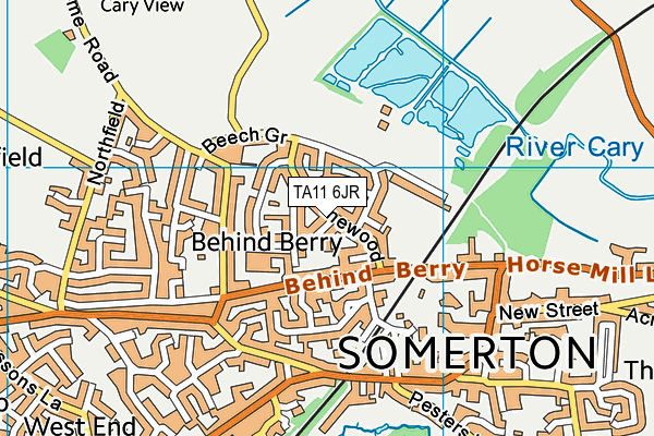 TA11 6JR map - OS VectorMap District (Ordnance Survey)