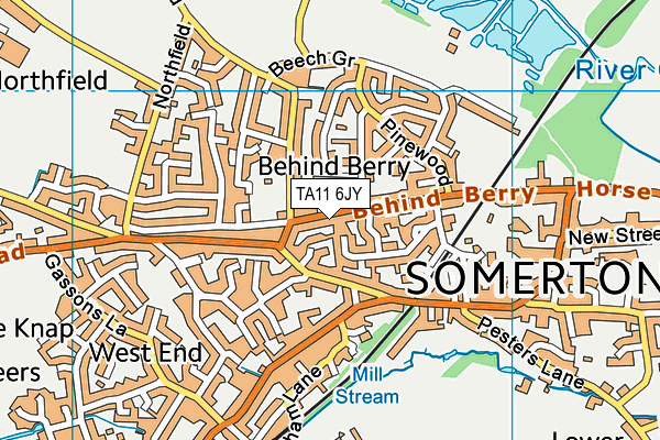 TA11 6JY map - OS VectorMap District (Ordnance Survey)