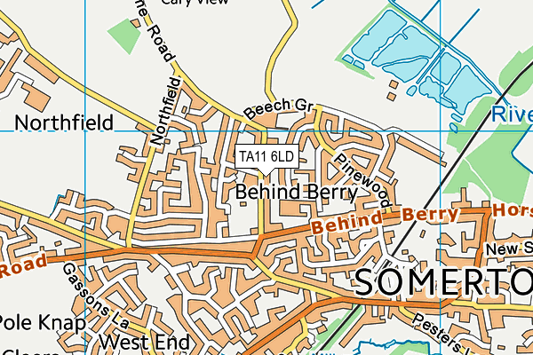 TA11 6LD map - OS VectorMap District (Ordnance Survey)