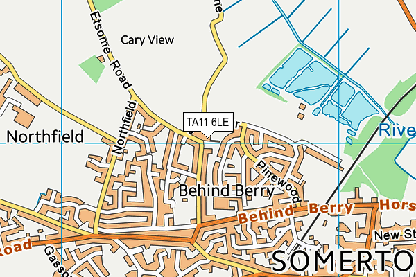 TA11 6LE map - OS VectorMap District (Ordnance Survey)