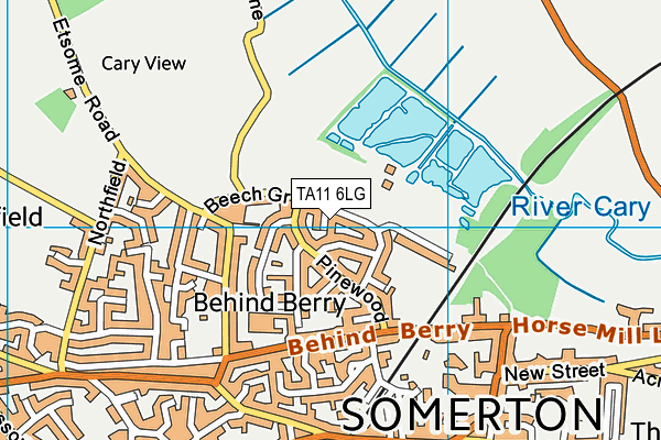 TA11 6LG map - OS VectorMap District (Ordnance Survey)