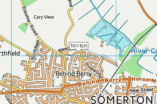 TA11 6LH map - OS VectorMap District (Ordnance Survey)