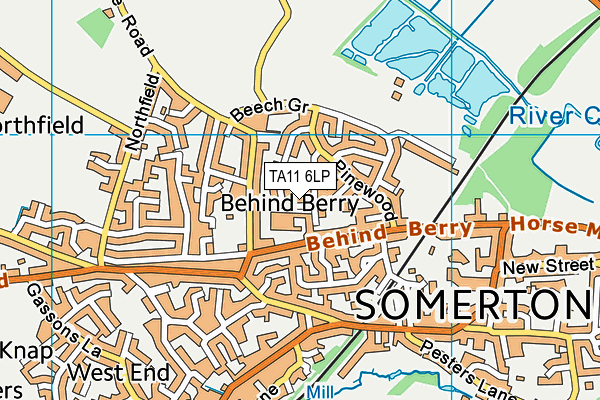 TA11 6LP map - OS VectorMap District (Ordnance Survey)