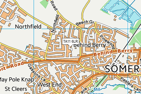 TA11 6LR map - OS VectorMap District (Ordnance Survey)