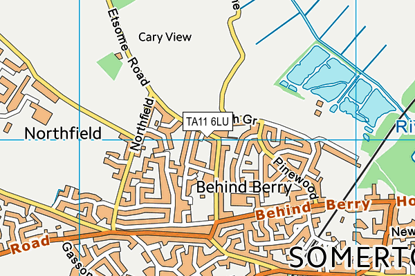 TA11 6LU map - OS VectorMap District (Ordnance Survey)