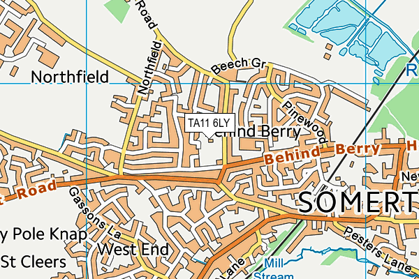 TA11 6LY map - OS VectorMap District (Ordnance Survey)