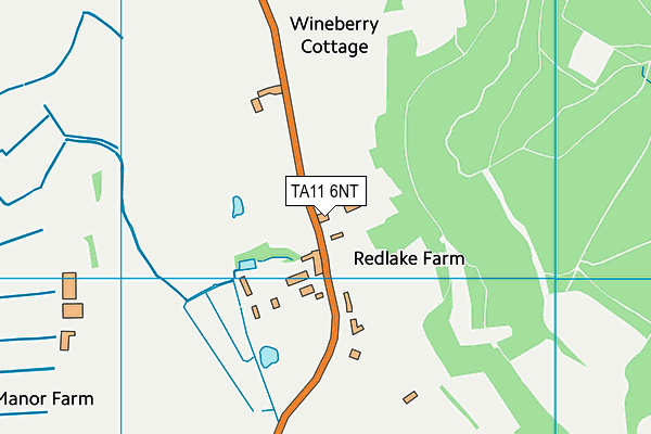 TA11 6NT map - OS VectorMap District (Ordnance Survey)