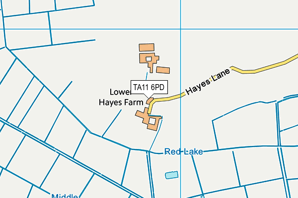 TA11 6PD map - OS VectorMap District (Ordnance Survey)