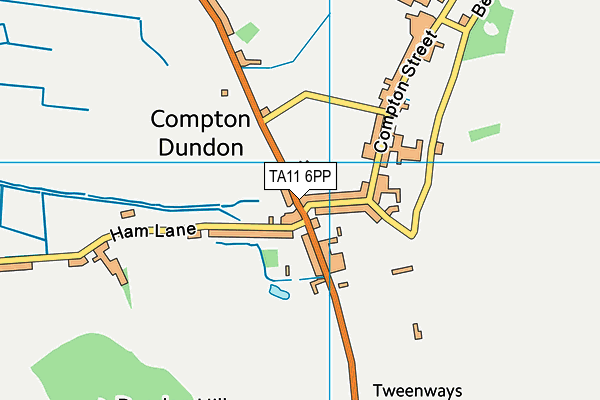 TA11 6PP map - OS VectorMap District (Ordnance Survey)