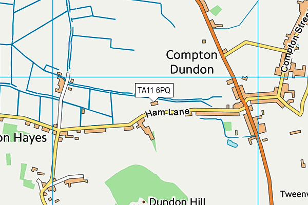 TA11 6PQ map - OS VectorMap District (Ordnance Survey)