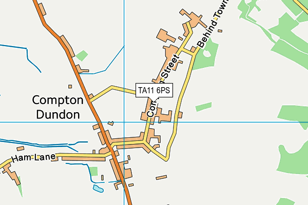 TA11 6PS map - OS VectorMap District (Ordnance Survey)