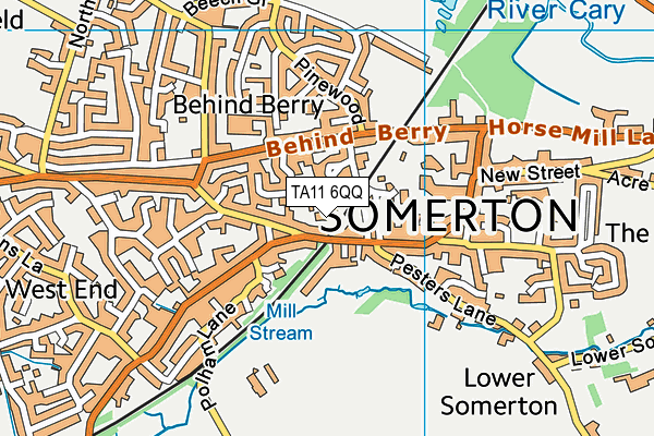 TA11 6QQ map - OS VectorMap District (Ordnance Survey)