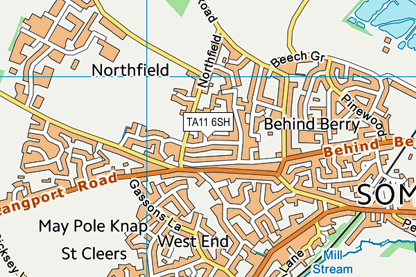 TA11 6SH map - OS VectorMap District (Ordnance Survey)