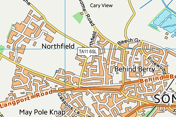 TA11 6SL map - OS VectorMap District (Ordnance Survey)