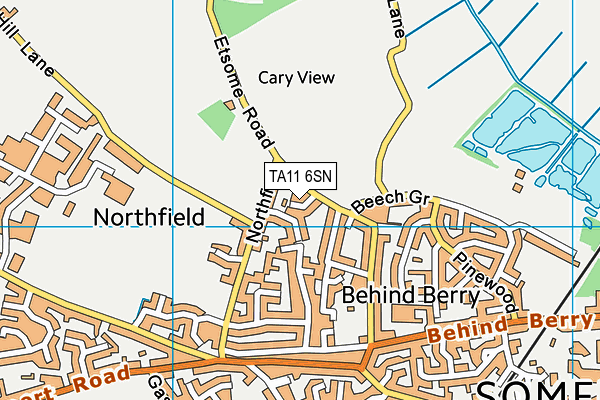 TA11 6SN map - OS VectorMap District (Ordnance Survey)