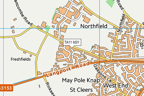 TA11 6SY map - OS VectorMap District (Ordnance Survey)
