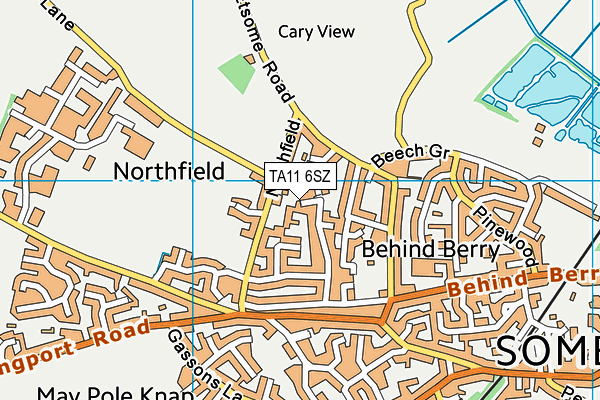 TA11 6SZ map - OS VectorMap District (Ordnance Survey)