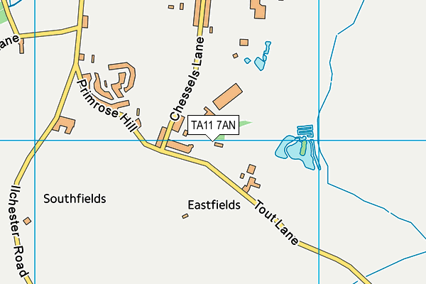 TA11 7AN map - OS VectorMap District (Ordnance Survey)