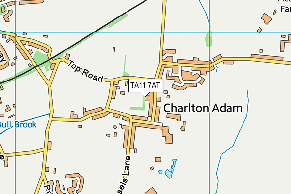 TA11 7AT map - OS VectorMap District (Ordnance Survey)