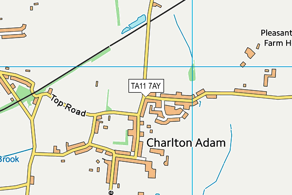 TA11 7AY map - OS VectorMap District (Ordnance Survey)