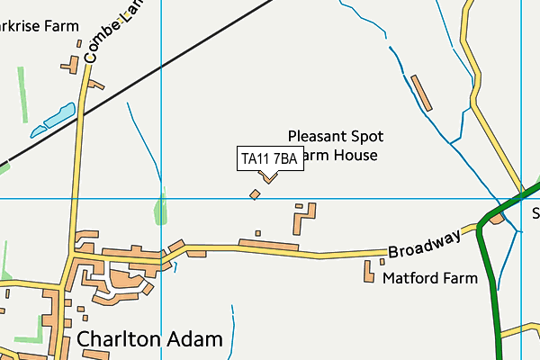 TA11 7BA map - OS VectorMap District (Ordnance Survey)