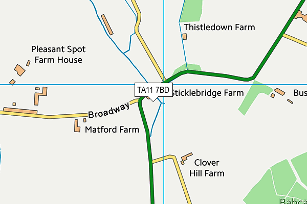 TA11 7BD map - OS VectorMap District (Ordnance Survey)