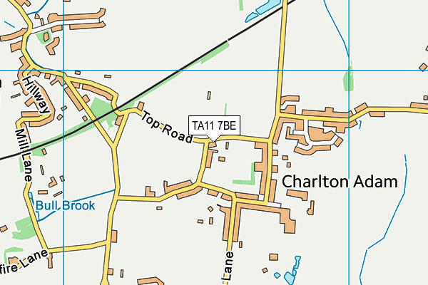 TA11 7BE map - OS VectorMap District (Ordnance Survey)