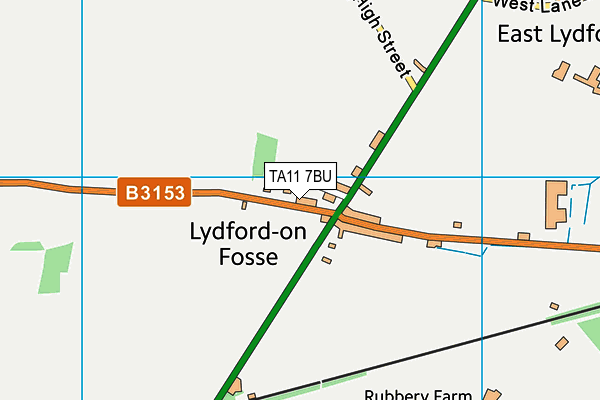 TA11 7BU map - OS VectorMap District (Ordnance Survey)