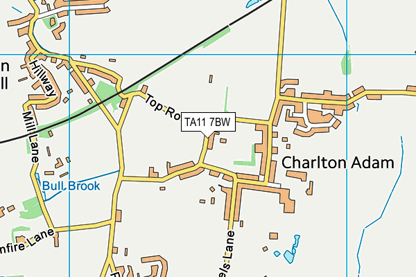 TA11 7BW map - OS VectorMap District (Ordnance Survey)