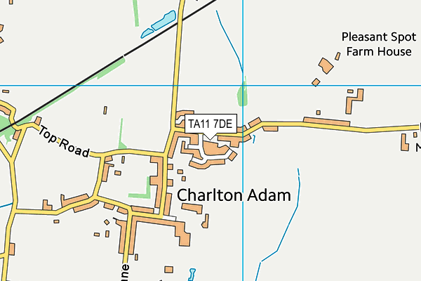 TA11 7DE map - OS VectorMap District (Ordnance Survey)