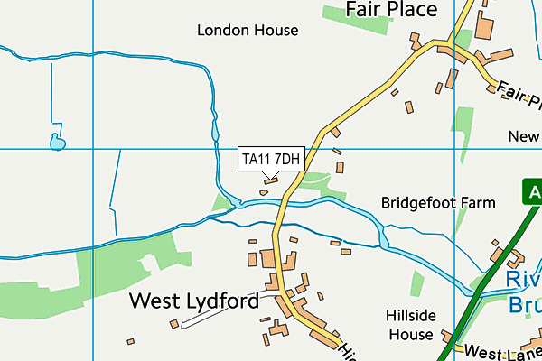 TA11 7DH map - OS VectorMap District (Ordnance Survey)