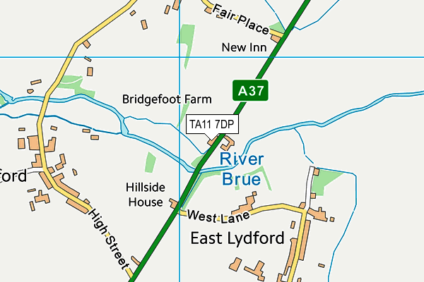 TA11 7DP map - OS VectorMap District (Ordnance Survey)