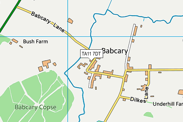 TA11 7DT map - OS VectorMap District (Ordnance Survey)