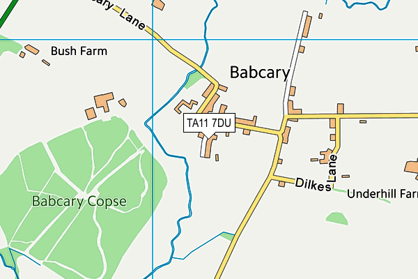 TA11 7DU map - OS VectorMap District (Ordnance Survey)