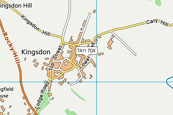 TA11 7DX map - OS VectorMap District (Ordnance Survey)