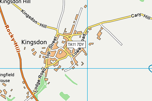 TA11 7DY map - OS VectorMap District (Ordnance Survey)