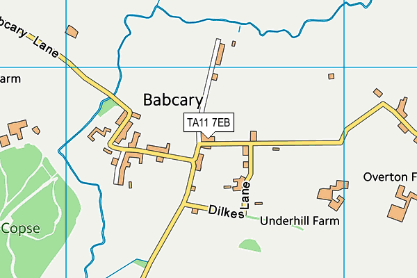TA11 7EB map - OS VectorMap District (Ordnance Survey)