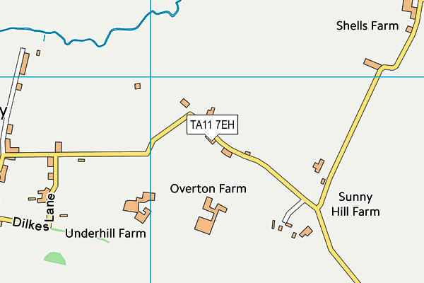 TA11 7EH map - OS VectorMap District (Ordnance Survey)