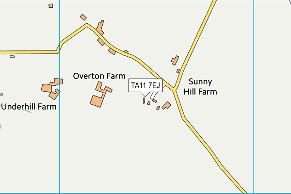 TA11 7EJ map - OS VectorMap District (Ordnance Survey)