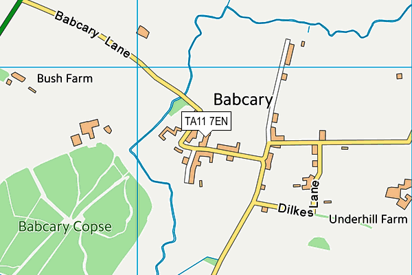 TA11 7EN map - OS VectorMap District (Ordnance Survey)