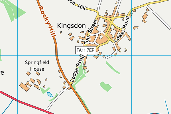 TA11 7EP map - OS VectorMap District (Ordnance Survey)