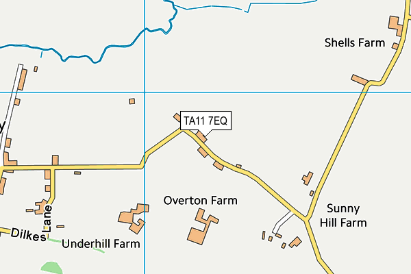 TA11 7EQ map - OS VectorMap District (Ordnance Survey)